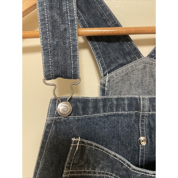 Vtg Winnie The Pooh Denim Overalls Bibs Women Size Large Disney Embroidered 90s - Picture 5 of 11